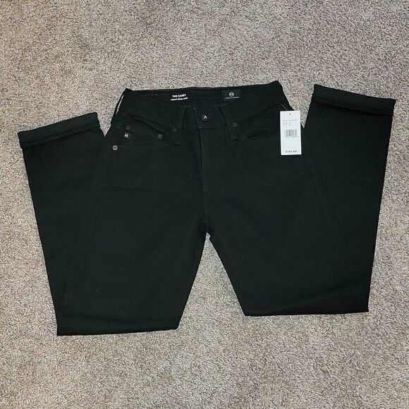 AG Adriano Goldschmied Black The Casey Relaxed Ankle Skinny Jeans $188 Size 23 - Picture 6 of 6